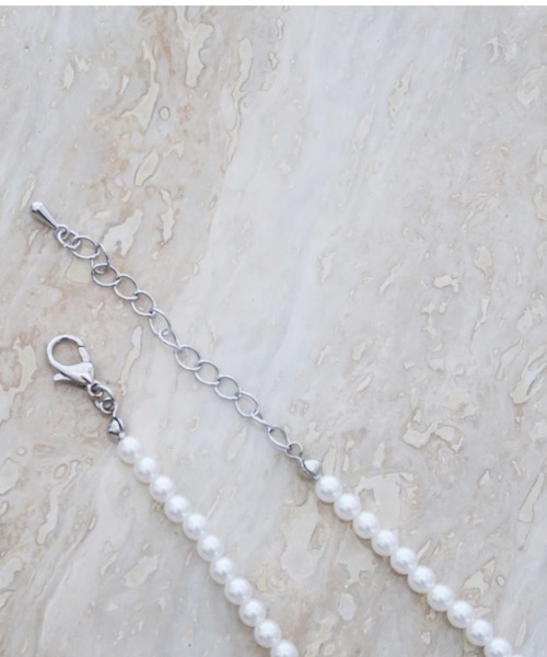 Cupid Heart（キューピッドハート）の「【Cupid Heart】結婚式アクセサリー　パールパーティーネックレス（ネックレス・レディース・ベージュ・MEDIUM）」の2枚目の写真