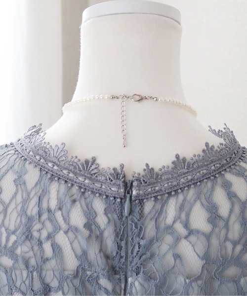 Cupid Heart（キューピッドハート）の「【Cupid Heart】結婚式アクセサリー　パールパーティーネックレス（ネックレス・レディース・ベージュ・MEDIUM）」の3枚目の写真