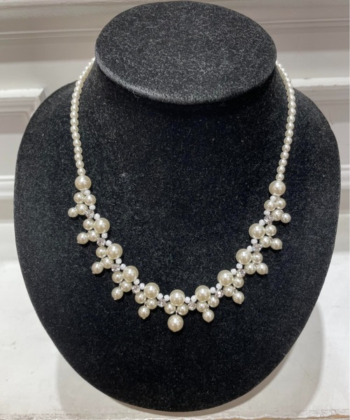 Cupid Heart（キューピッドハート）の「【Cupid Heart】結婚式アクセサリー　パールパーティーネックレス（ネックレス・レディース・ベージュ・MEDIUM）」の15枚目の写真