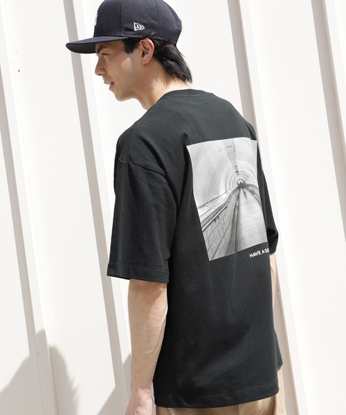 niko and...(ニコアンド)の「アソートフォトプリントTシャツ(Tシャツ/カットソー・メンズ・ホワイト/ライトグレー/ブラック・MEDIUM/LARGE)」の2枚目の写真