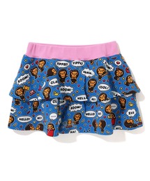 A BATHING APE（アベイシングエイプ）の「BABY MILO SPEECH BALLOON FRILL SKIRT K（スカート・キッズ）」