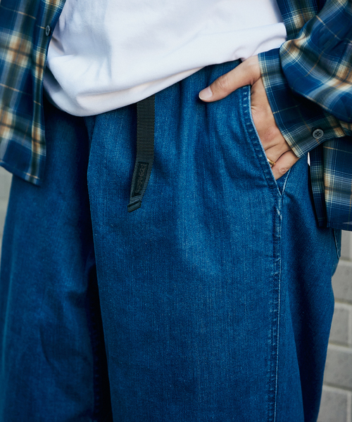Gramicci（グラミチ）の「【GRAMICCI×JOURNAL STANDARD】別注 デニムシェフパンツ（デニムパンツ・メンズ・ネイビー/ブルー/ブルー系その他・SMALL/MEDIUM/LARGE/X-LARGE）」の15枚目の写真