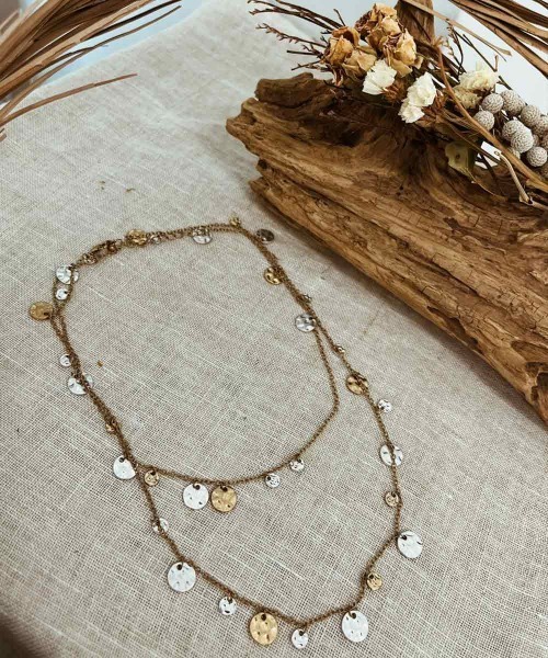 emouv by est(エモーヴバイエスト)の「emouv by est スパンコールネックレス(ネックレス・レディース・ゴールド・FREE)」の2枚目の写真