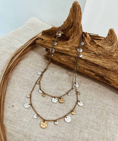 emouv by est(エモーヴバイエスト)の「emouv by est スパンコールネックレス(ネックレス・レディース・ゴールド・FREE)」の4枚目の写真