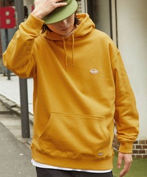 Dickies/ディッキーズ ロゴワッペン刺繍 オーバーサイズ裏毛プルオーバーパーカー
