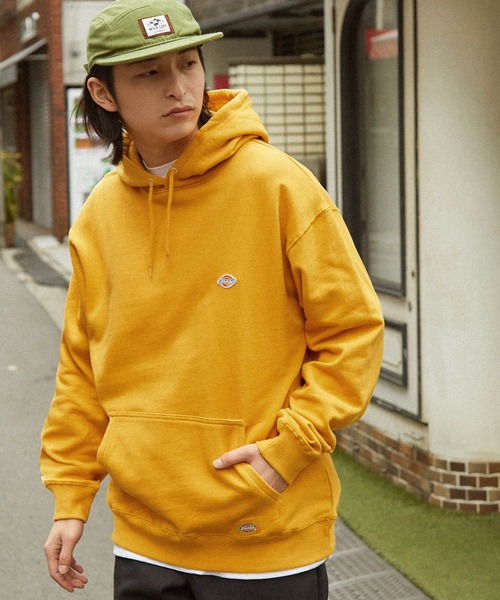Dickies(ディッキーズ)の「Dickies/ディッキーズ ロゴワッペン刺繍 オーバーサイズ裏毛プルオーバーパーカー(パーカー・メンズ・ネイビー/グリーン/ベージュ系その他/ブラック/ホワイト/オートミール/マスタード/ブルー・L/XL/M)」の16枚目の写真