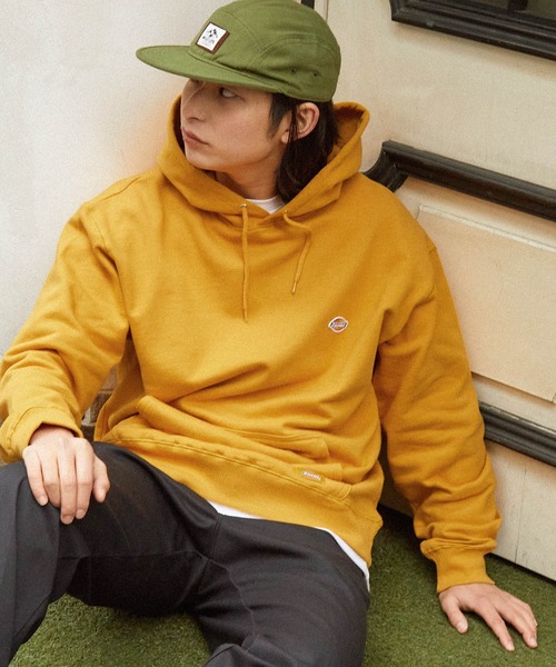 Dickies(ディッキーズ)の「Dickies/ディッキーズ ロゴワッペン刺繍 オーバーサイズ裏毛プルオーバーパーカー(パーカー・メンズ・ネイビー/グリーン/ベージュ系その他/ブラック/ホワイト/オートミール/マスタード/ブルー・L/XL/M)」の19枚目の写真