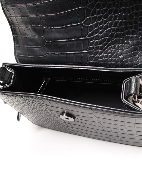 HVISK（ヴィスク）の「【HVISK】CRANE MATTE CROCO（ショルダーバッグ・レディース・ブラック/ブルー・FREE）」の6枚目の写真