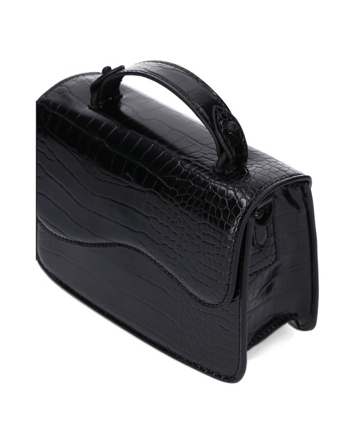 HVISK（ヴィスク）の「【HVISK】CRANE MATTE CROCO（ショルダーバッグ・レディース・ブラック/ブルー・FREE）」の8枚目の写真