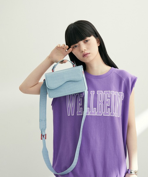 HVISK（ヴィスク）の「【HVISK】CRANE MATTE CROCO（ショルダーバッグ・レディース・ブラック/ブルー・FREE）」の17枚目の写真