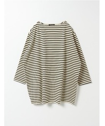 mizuiroind | ボーダーボートネックワイドチュニック(Tシャツ/カットソー)