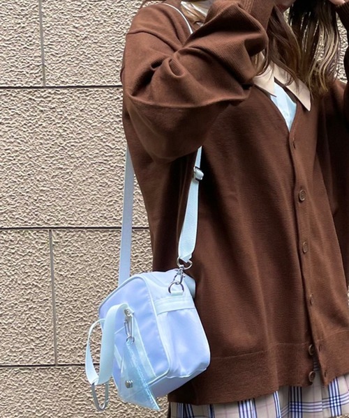 WEGO(ウィゴー)の「WEGO/ショルダー付きスクール痛ポーチ(ショルダーバッグ・レディース・レッド/ネイビー/ホワイト/ブラック・FREE)」の1枚目の写真