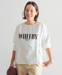 NOMBRE IMPAIR | ヘリンボーンコンビ　プリントP/O(Tシャツ/カットソー)
