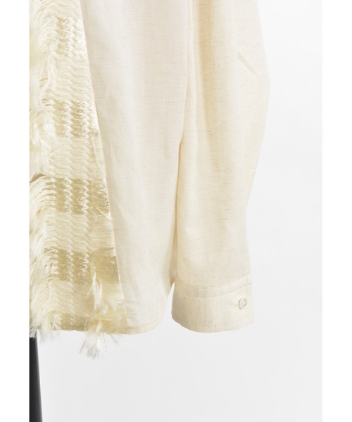 gomme（ゴム）の「ウォームレースミックス　ハイネックブラウス（シャツ/ブラウス・レディース・キナリ/ブラック・MEDIUM）」の7枚目の写真