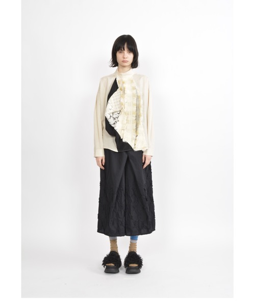 gomme（ゴム）の「ウォームレースミックス　ハイネックブラウス（シャツ/ブラウス・レディース・キナリ/ブラック・MEDIUM）」の19枚目の写真