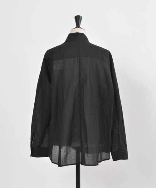 gomme（ゴム）の「ウォームレースミックス　ハイネックブラウス（シャツ/ブラウス・レディース・キナリ/ブラック・MEDIUM）」の17枚目の写真