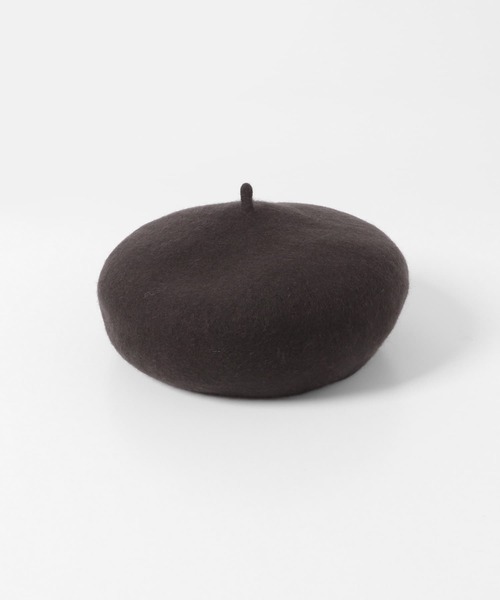 URBAN RESEARCH DOORS（アーバンリサーチドアーズ）の「ウールベレー帽(KIDS)（ハンチング/ベレー帽・キッズ・ネイビー/ブラウン・ONE）」の3枚目の写真