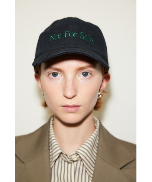 THROW by SLY（スローバイスライ）の「AOR x THROW LOGO CAP エーオーアール スロー ロゴ キャップ（キャップ・レディース・ブラック/ダークグリーン・FREE）」の7枚目の写真