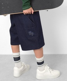 GLAZOS | デニム・ペインタービッグハーフパンツ(デニムパンツ)