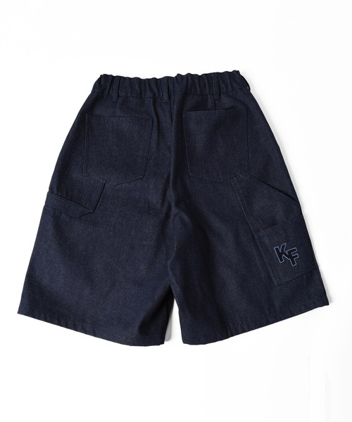 GLAZOS(グラソス)の「デニム・ペインタービッグハーフパンツ(デニムパンツ・キッズ・ライトブルー/ネイビー・140cm/150cm/160cm/170cm)」の21枚目の写真