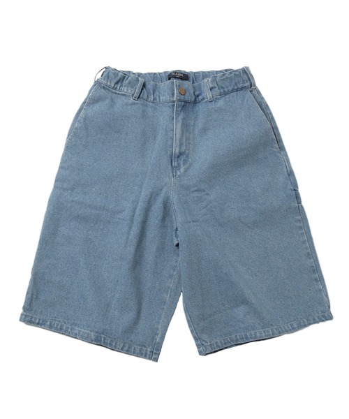 GLAZOS(グラソス)の「デニム・ペインタービッグハーフパンツ(デニムパンツ・キッズ・ライトブルー/ネイビー・140cm/150cm/160cm/170cm)」の4枚目の写真