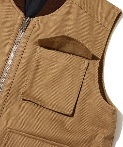 atmos pink（アトモスピンク）の「atmos pink ツイルベスト / アトモスピンク ツイルベスト（ベスト・レディース・ブラック/ベージュ・S/M）」の22枚目の写真