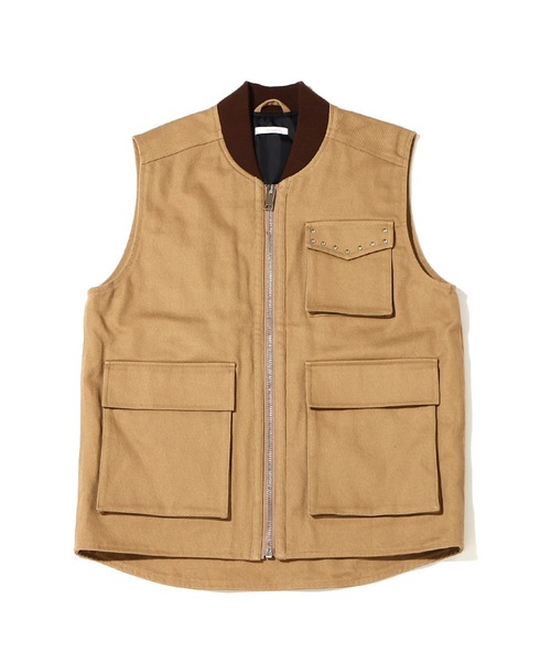 atmos pink（アトモスピンク）の「atmos pink ツイルベスト / アトモスピンク ツイルベスト（ベスト・レディース・ブラック/ベージュ・S/M）」の8枚目の写真