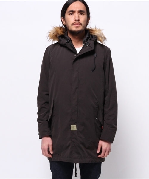 OUTLET(アウトレット)の「【WHO'S WHO gallery】EMウェザーピーチモッズ(モッズコート・メンズ・ブラック・MEDIUM/LARGE)」の2枚目の写真