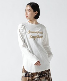 AVIREX | ≪直営店限定≫FLOCKEY×PRINT TUNIC T-SHIRT/ フロッキープリント チュニックTシャツ(Tシャツ/カットソー)