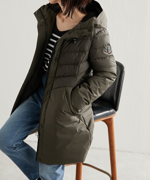 CAPEHORN（ケープホーン）の「CAPE HORN/SELKNAM/ダウンジャケット（ダウンジャケット/コート・レディース・カーキ/ネイビー・42）」の2枚目の写真