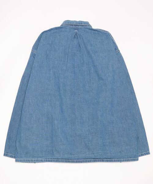 NANO universe(ナノユニバース)の「LB.02/ブリーチデニムロングスリーブワークシャツ(シャツ/ブラウス・メンズ・ブルー・S)」の7枚目の写真