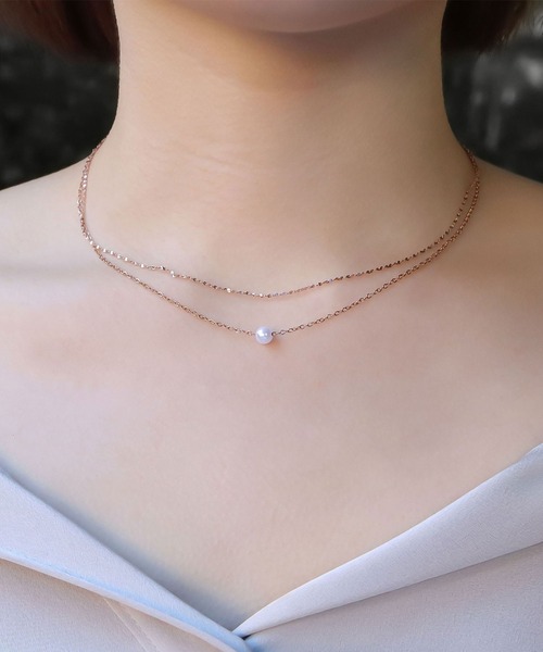 セール】blackdia ocean グリッターチェーンネックレス幅1mm
