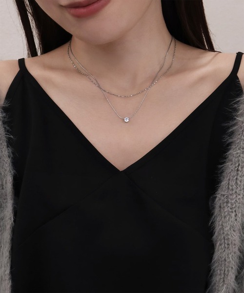 セール】blackdia ocean グリッターチェーンネックレス幅1mm