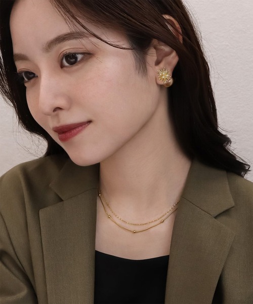 blackdia ocean（ブラックダイヤオーシャン）の「blackdia ocean グリッターチェーンネックレス幅1mm（ネックレス・レディース・シルバー/ゴールド/ピンクゴールド・FREE/40cm）」の22枚目の写真