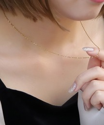 blackdia ocean（ブラックダイヤオーシャン）の「blackdia ocean グリッターチェーンネックレス幅1mm（ネックレス）」