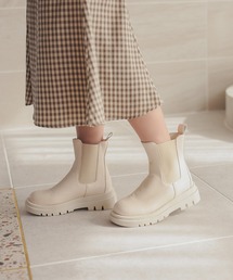 厚底サイドゴアブーツ