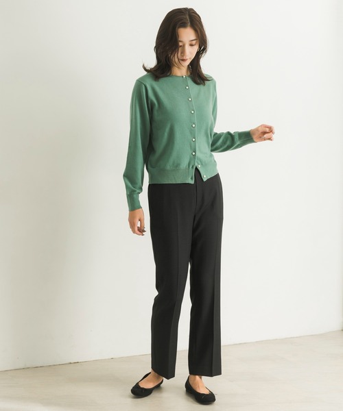 URBAN RESEARCH（アーバンリサーチ）の「ウールライクセミフレアイージーパンツ（その他パンツ・レディース・ブラウン/ブラック・36/38）」の16枚目の写真