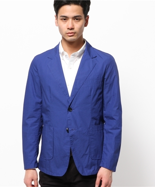 HARE(ハレ)の「タイプライターシャツジャケット(HARE)(テーラードジャケット・メンズ・オフホワイト/ブルー/ネイビー/ベージュ・MEDIUM/SMALL/LARGE)」の9枚目の写真