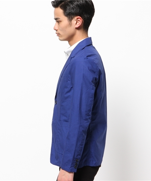 HARE(ハレ)の「タイプライターシャツジャケット(HARE)(テーラードジャケット・メンズ・オフホワイト/ブルー/ネイビー/ベージュ・MEDIUM/SMALL/LARGE)」の10枚目の写真