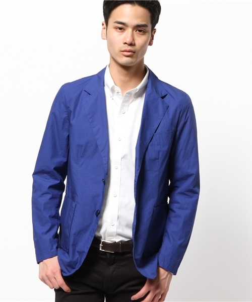 HARE(ハレ)の「タイプライターシャツジャケット(HARE)(テーラードジャケット・メンズ・オフホワイト/ブルー/ネイビー/ベージュ・MEDIUM/SMALL/LARGE)」の6枚目の写真