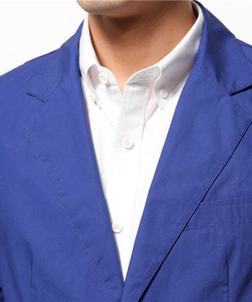 HARE(ハレ)の「タイプライターシャツジャケット(HARE)(テーラードジャケット・メンズ・オフホワイト/ブルー/ネイビー/ベージュ・MEDIUM/SMALL/LARGE)」の7枚目の写真