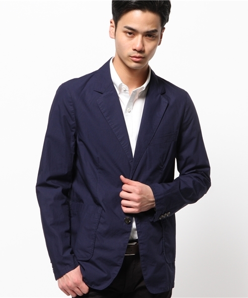 HARE(ハレ)の「タイプライターシャツジャケット(HARE)(テーラードジャケット・メンズ・オフホワイト/ブルー/ネイビー/ベージュ・MEDIUM/SMALL/LARGE)」の19枚目の写真