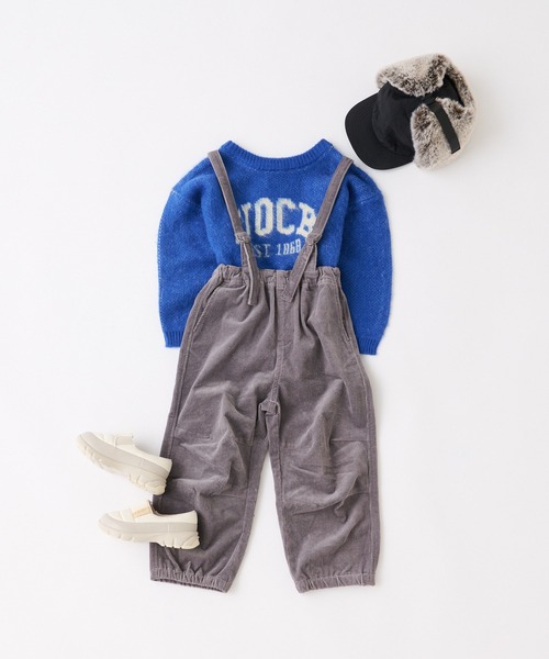 CIAOPANIC TYPY（チャオパニックティピー）の「【KIDS】ダブルジャガードロゴシャギーニットクルーネック（ニット/セーター・キッズ・グレー/ブルー・S/M/L/XL/XXL）」の8枚目の写真