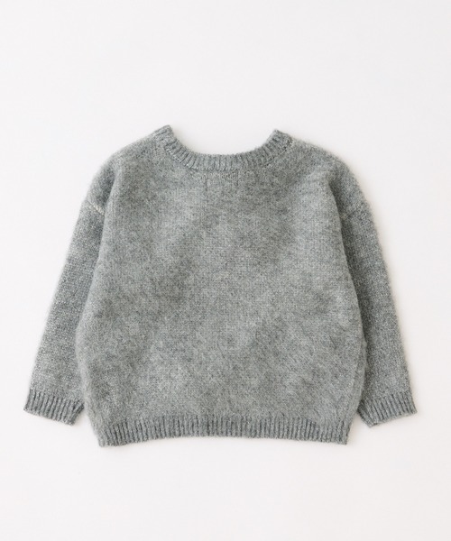 CIAOPANIC TYPY（チャオパニックティピー）の「【KIDS】ダブルジャガードロゴシャギーニットクルーネック（ニット/セーター・キッズ・グレー/ブルー・S/M/L/XL/XXL）」の11枚目の写真