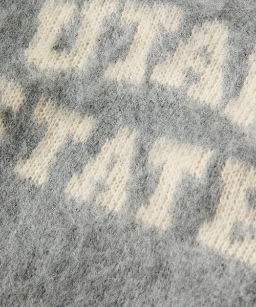 CIAOPANIC TYPY（チャオパニックティピー）の「【KIDS】ダブルジャガードロゴシャギーニットクルーネック（ニット/セーター・キッズ・グレー/ブルー・S/M/L/XL/XXL）」の4枚目の写真