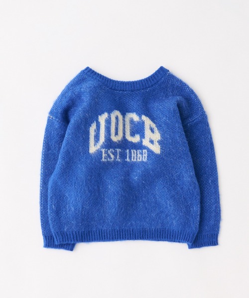 CIAOPANIC TYPY（チャオパニックティピー）の「【KIDS】ダブルジャガードロゴシャギーニットクルーネック（ニット/セーター・キッズ・グレー/ブルー・S/M/L/XL/XXL）」の10枚目の写真