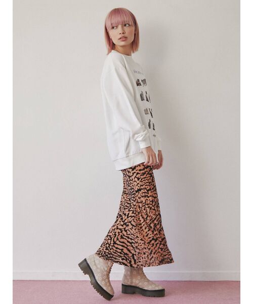 merry jenny（メリージェニー）の「We are CAT スウェット（スウェット・レディース・ネイビー/ライトグレー/オフホワイト・FREE）」の10枚目の写真