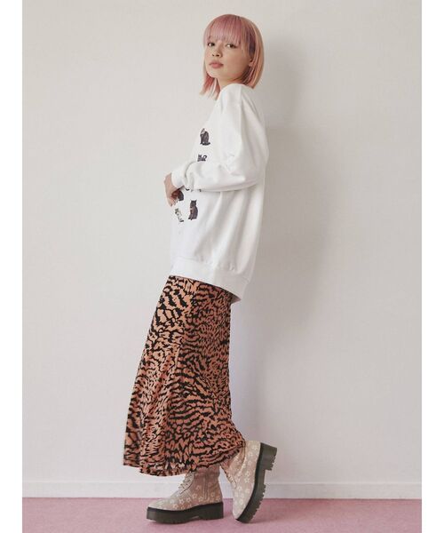 merry jenny（メリージェニー）の「We are CAT スウェット（スウェット・レディース・ネイビー/ライトグレー/オフホワイト・FREE）」の11枚目の写真