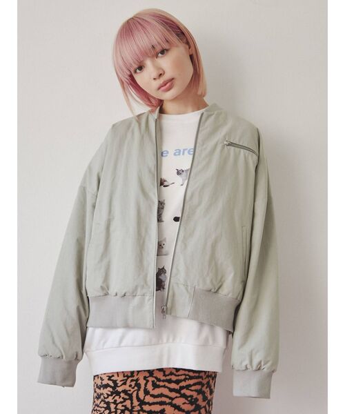 merry jenny（メリージェニー）の「We are CAT スウェット（スウェット・レディース・ネイビー/ライトグレー/オフホワイト・FREE）」の16枚目の写真