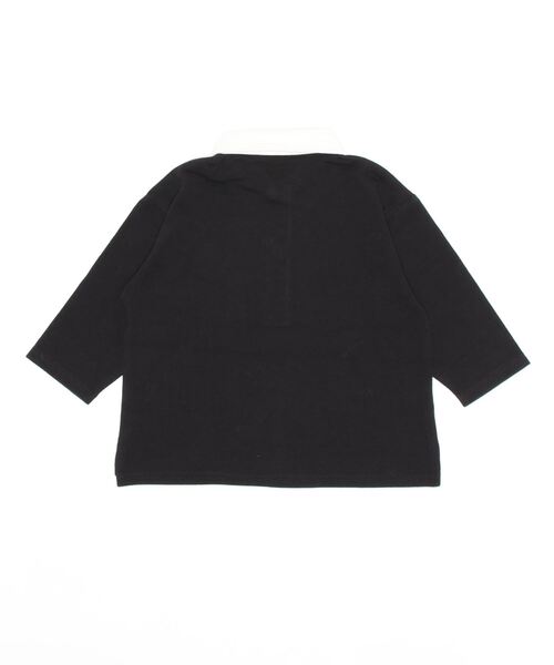 petit main(プティマイン)の「ラガー長袖Tシャツ(Tシャツ/カットソー・キッズ・レッド/ブラック・90cm/130cm/110cm/120cm/80cm/100cm)」の3枚目の写真